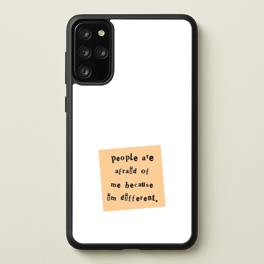 People Are Afraid Of Me - Scissorhands - Edward Scissorhands Phone Case for Galaxy S20 Plus