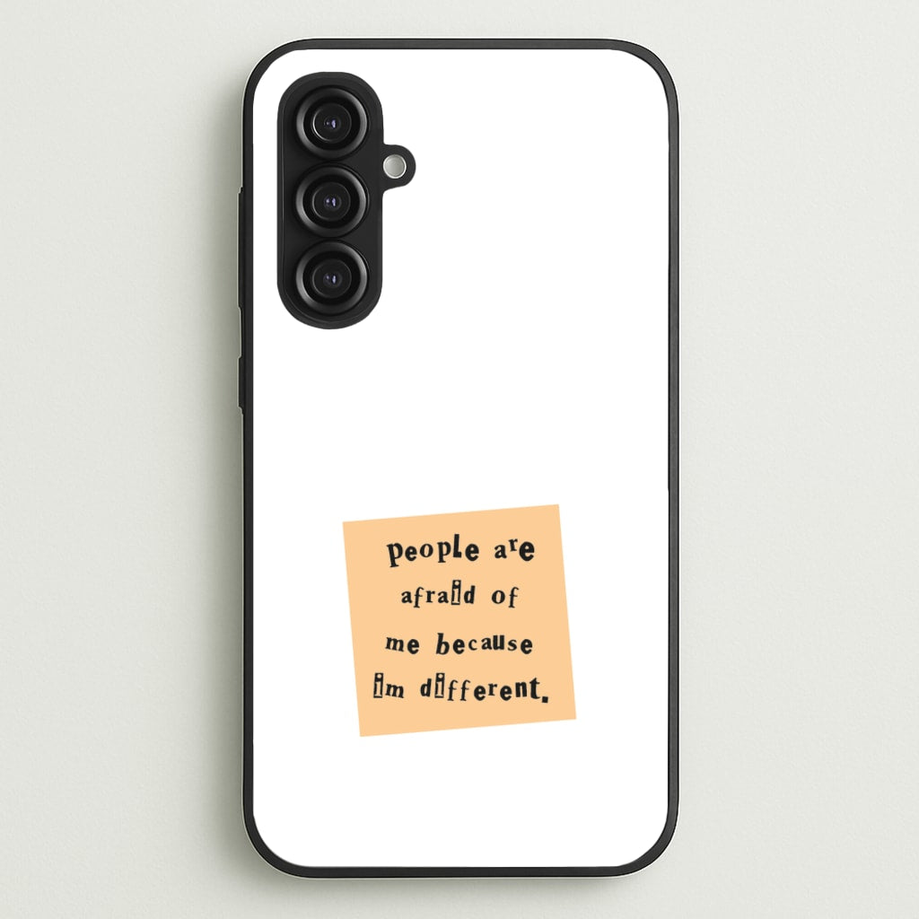 People Are Afraid Of Me - Scissorhands - Edward Scissorhands Phone Case for Galaxy S23FE
