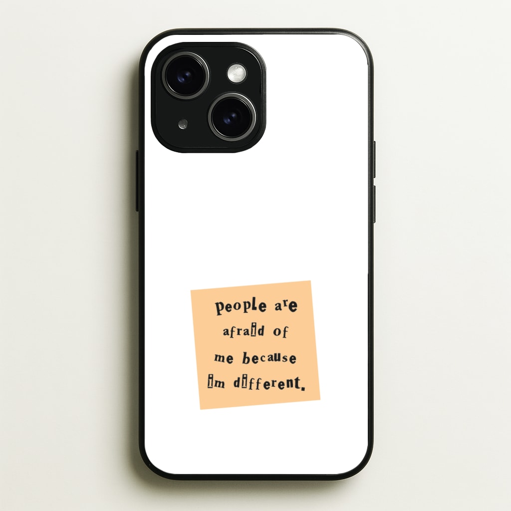 People Are Afraid Of Me - Scissorhands  - Edward Scissorhands Phone Case for iPhone 15