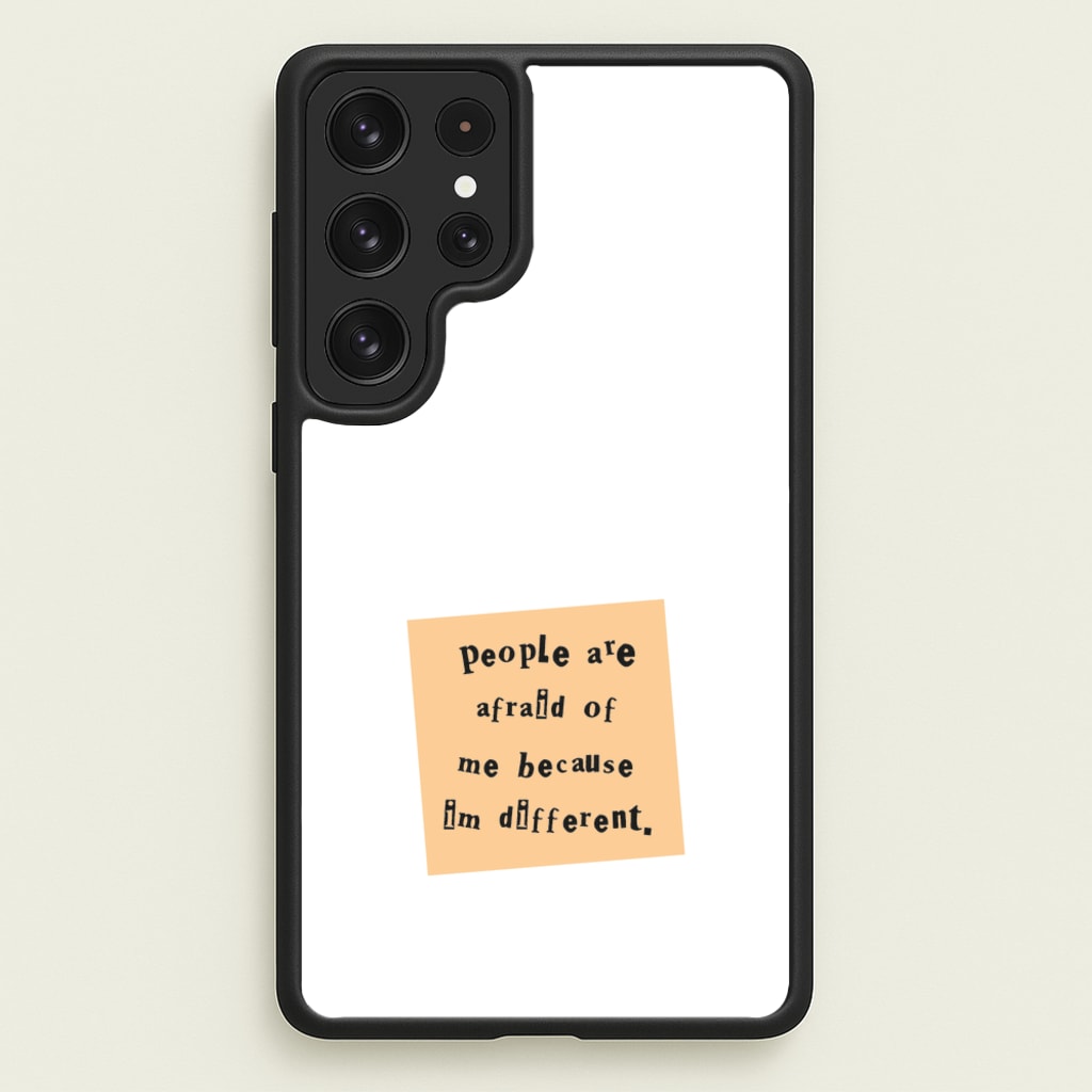 People Are Afraid Of Me - Scissorhands  - Edward Scissorhands Phone Case for Galaxy S22 Ultra