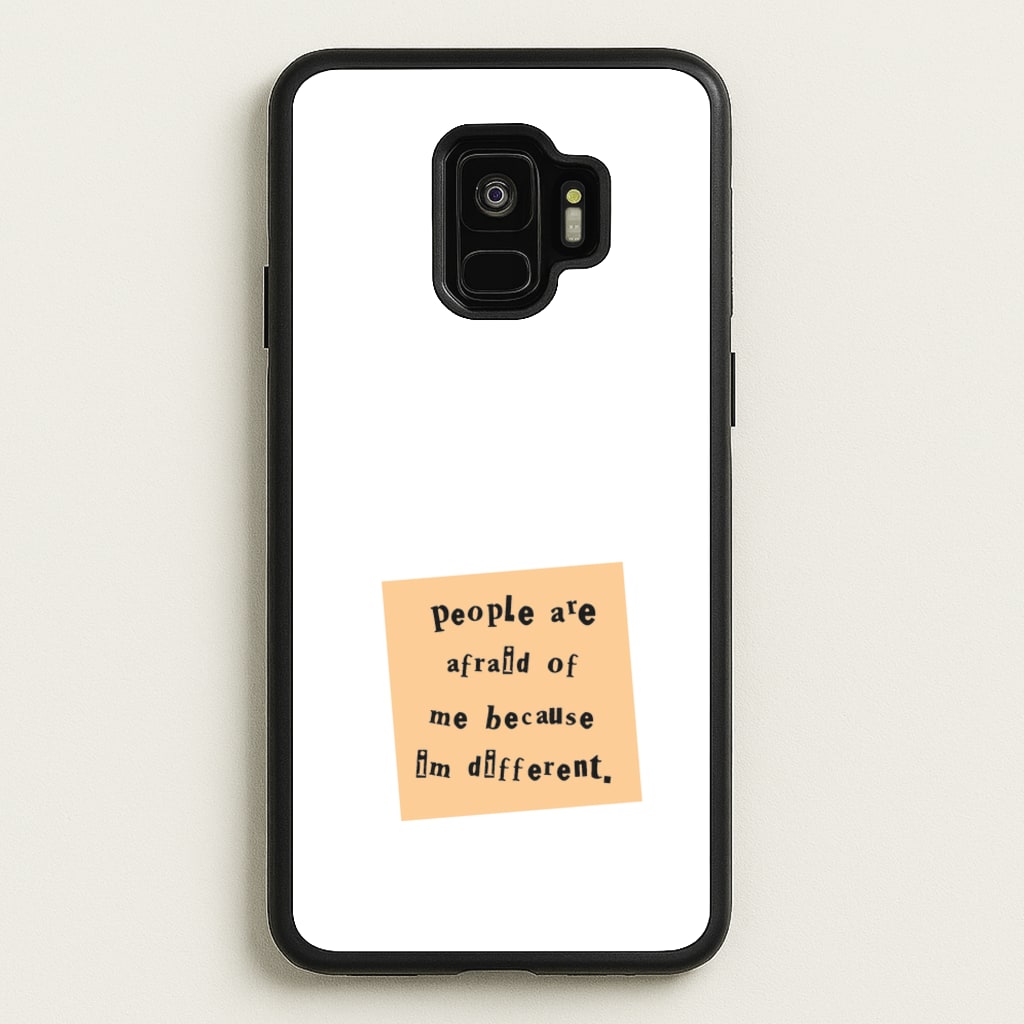 People Are Afraid Of Me - Scissorhands - Edward Scissorhands Phone Case for Galaxy S9