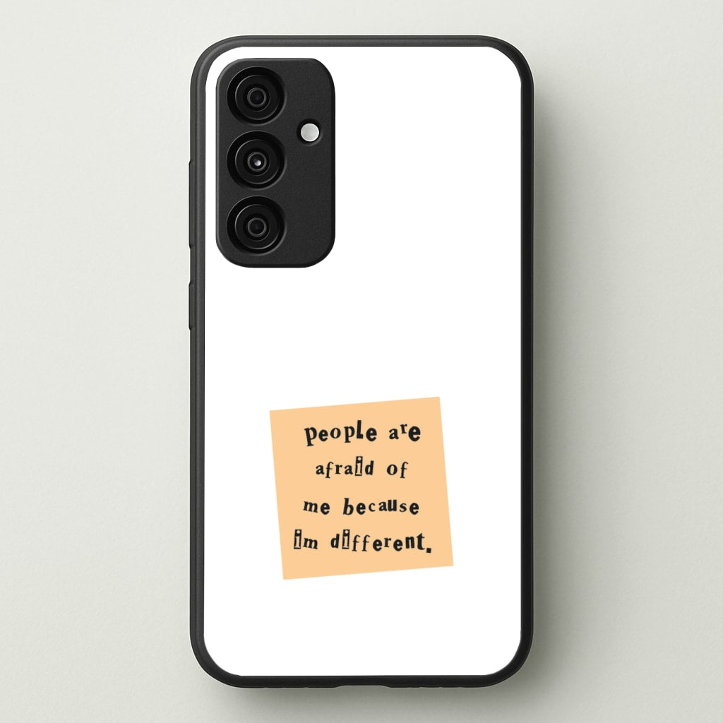 People Are Afraid Of Me - Scissorhands - Edward Scissorhands Phone Case for Galaxy A35