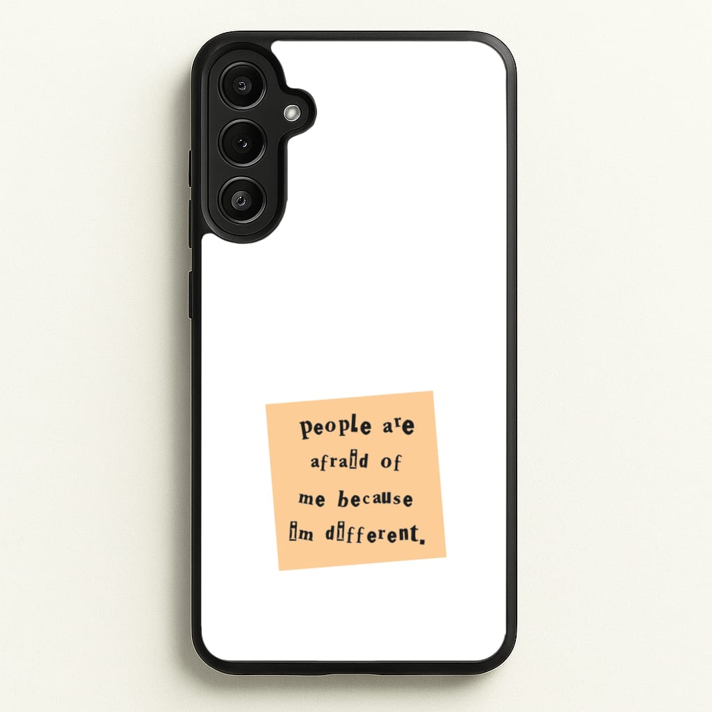 People Are Afraid Of Me - Scissorhands - Edward Scissorhands Phone Case for Galaxy A34