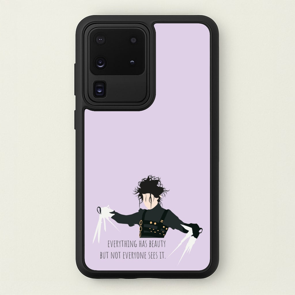 Everything Has Beauty - Scissorhands - Edward Scissorhands Phone Case for Galaxy S20 Ultra