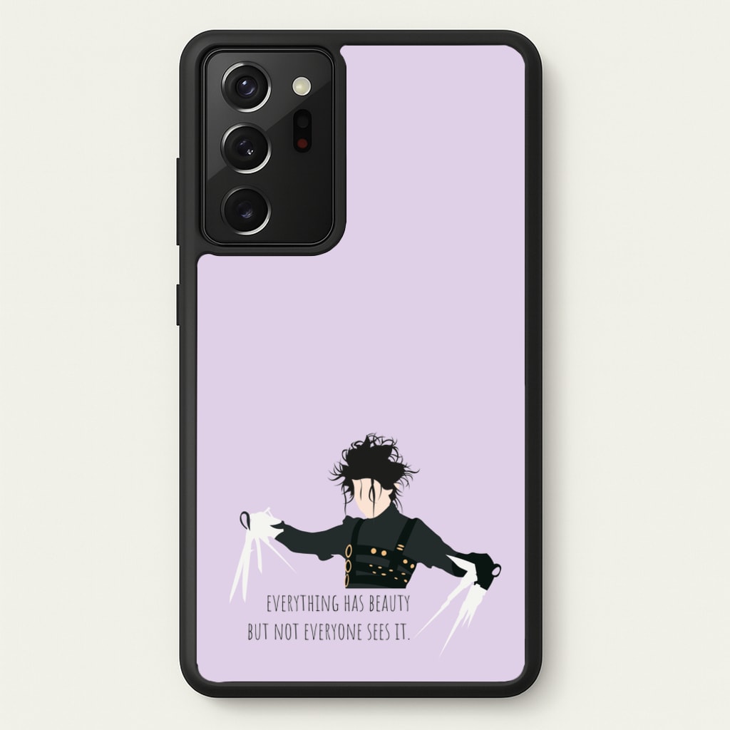 Everything Has Beauty - Scissorhands - Edward Scissorhands Phone Case for Galaxy Note 20 Ultra