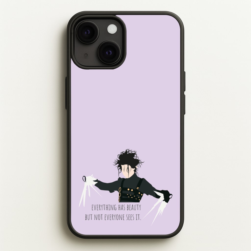 Everything Has Beauty - Scissorhands - Edward Scissorhands Phone Case for iPhone 13 Mini