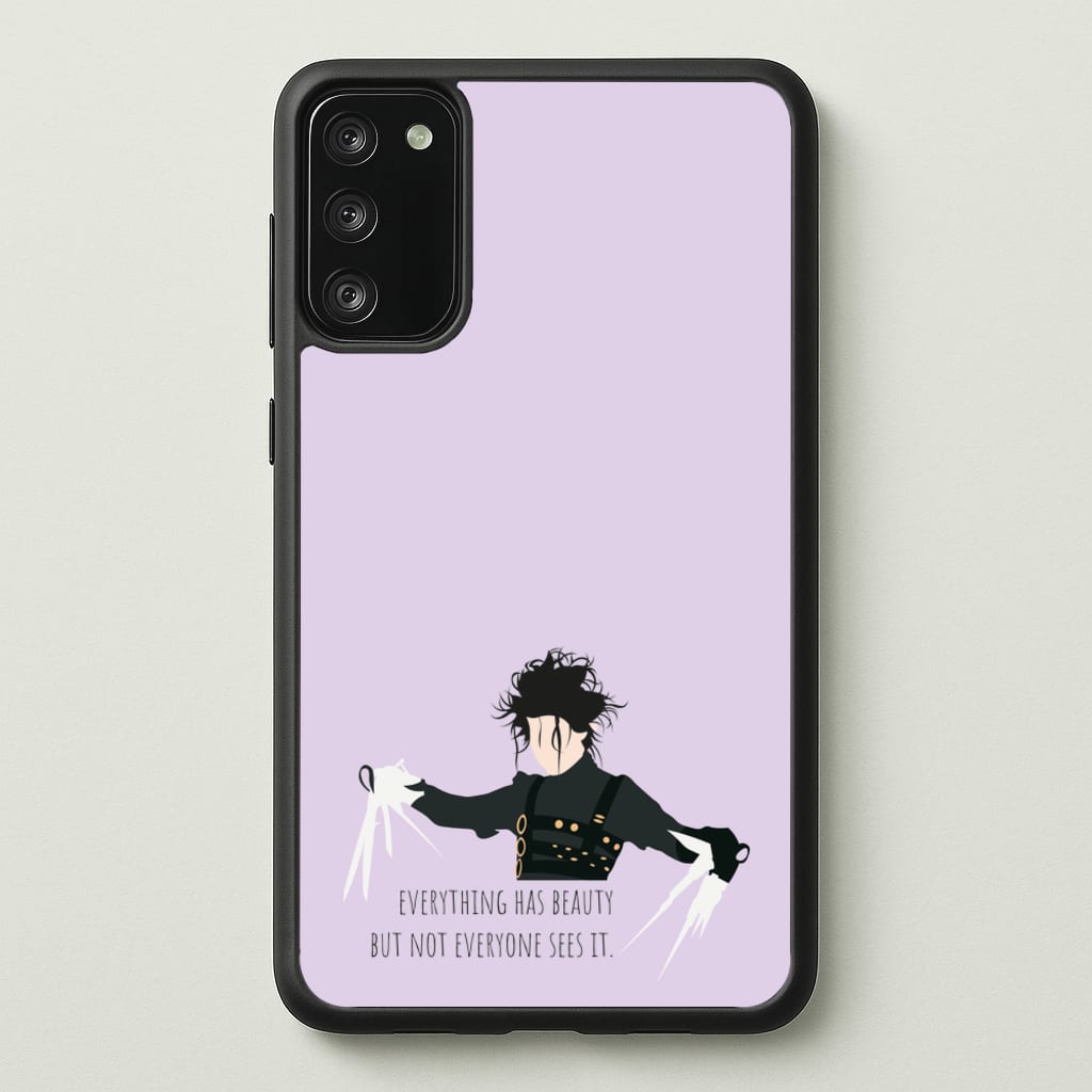 Everything Has Beauty - Scissorhands - Edward Scissorhands Phone Case for Galaxy S20FE