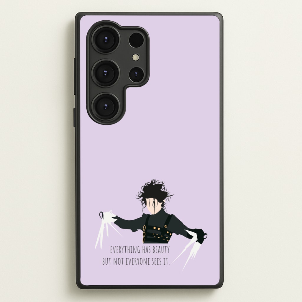 Everything Has Beauty - Scissorhands - Edward Scissorhands Phone Case for Galaxy S25 Ultra