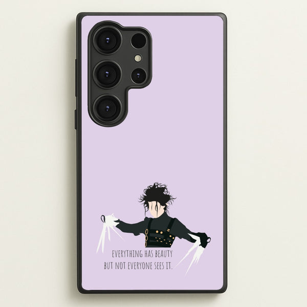 Everything Has Beauty - Scissorhands - Edward Scissorhands Phone Case for Galaxy S25 Ultra