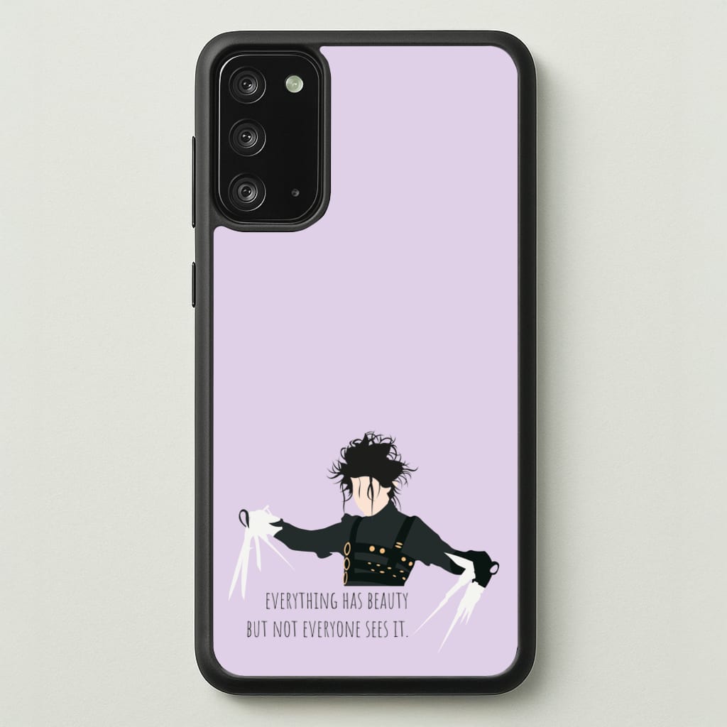 Everything Has Beauty - Scissorhands - Edward Scissorhands Phone Case for Galaxy Note 20