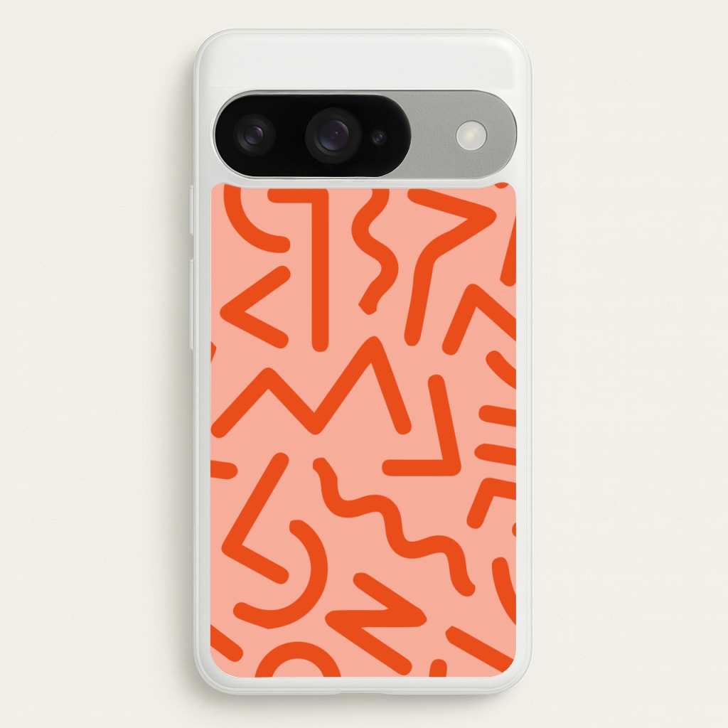 Red Abstract - Eighties Phone Case for Google Pixel 10 / 10 Pro