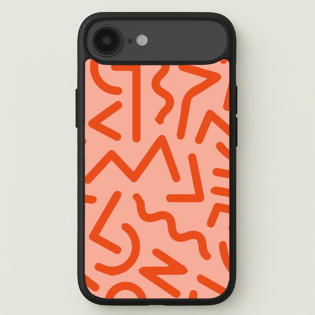 Red Abstract - Eighties Phone Case for iPhone 17 Air