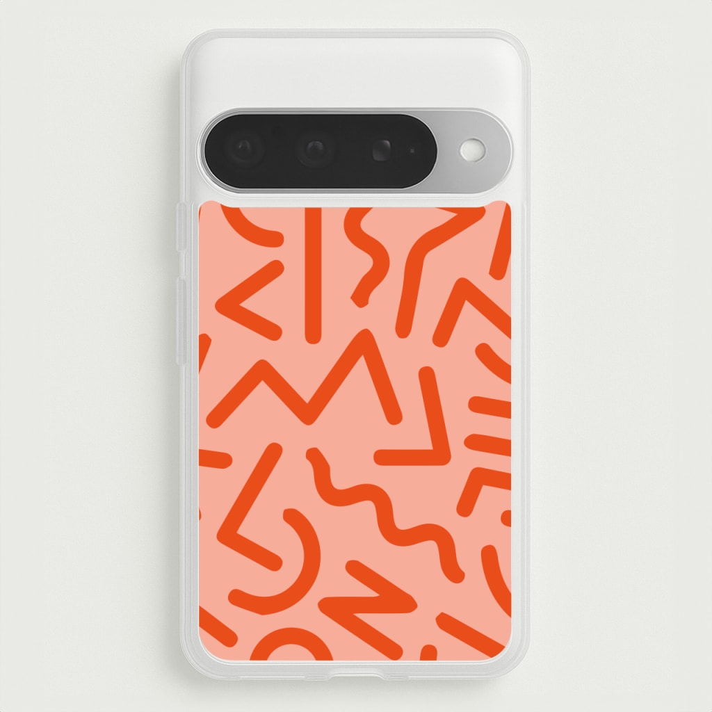 Red Abstract - Eighties Phone Case for Google Pixel 10 Pro XL