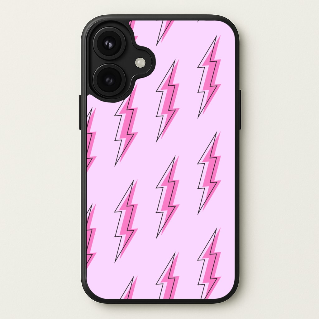 Pink Lightning - Eighties Phone Case for iPhone 17