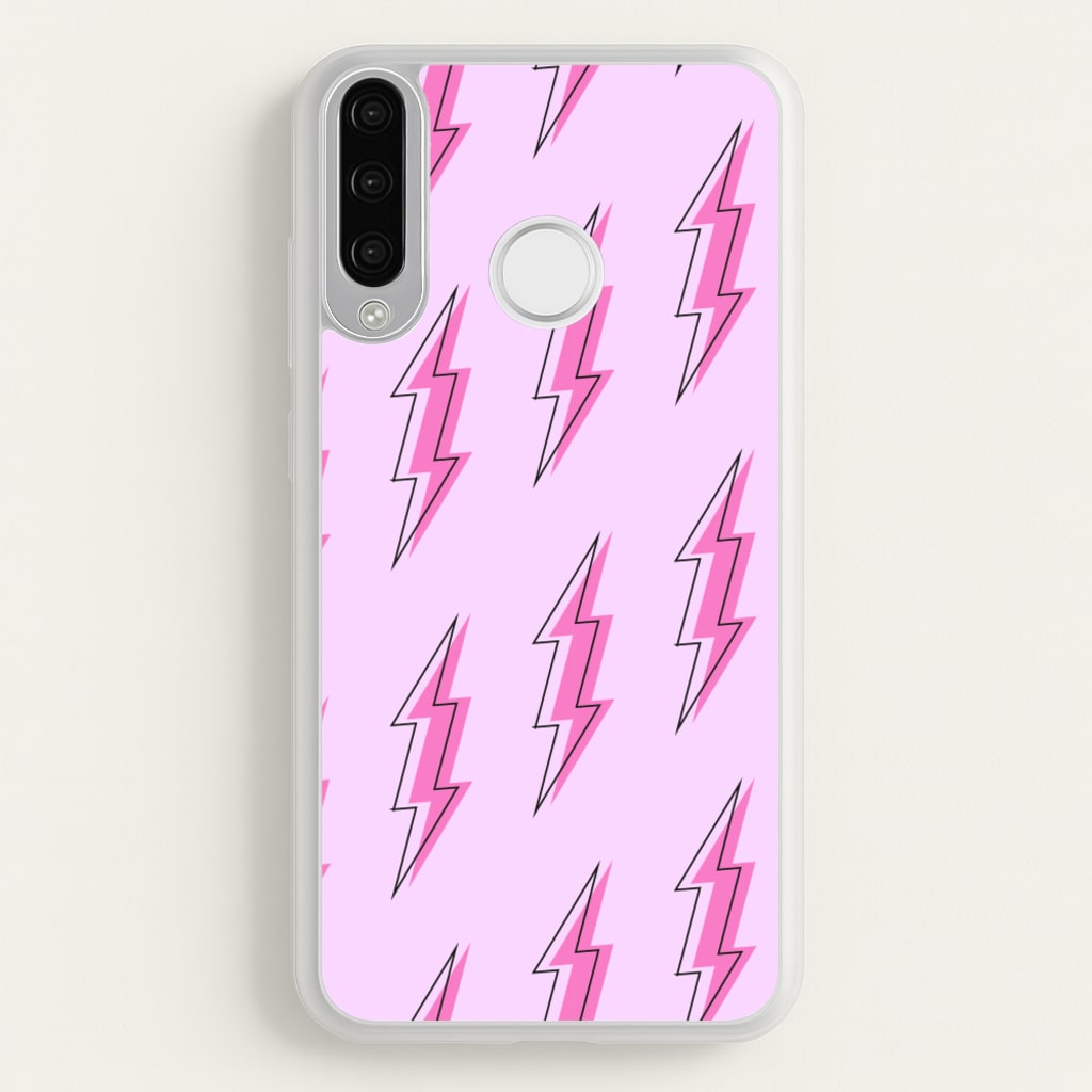 Pink Lightning - Eighties - Eighties Phone Case for Huawei P30 Lite
