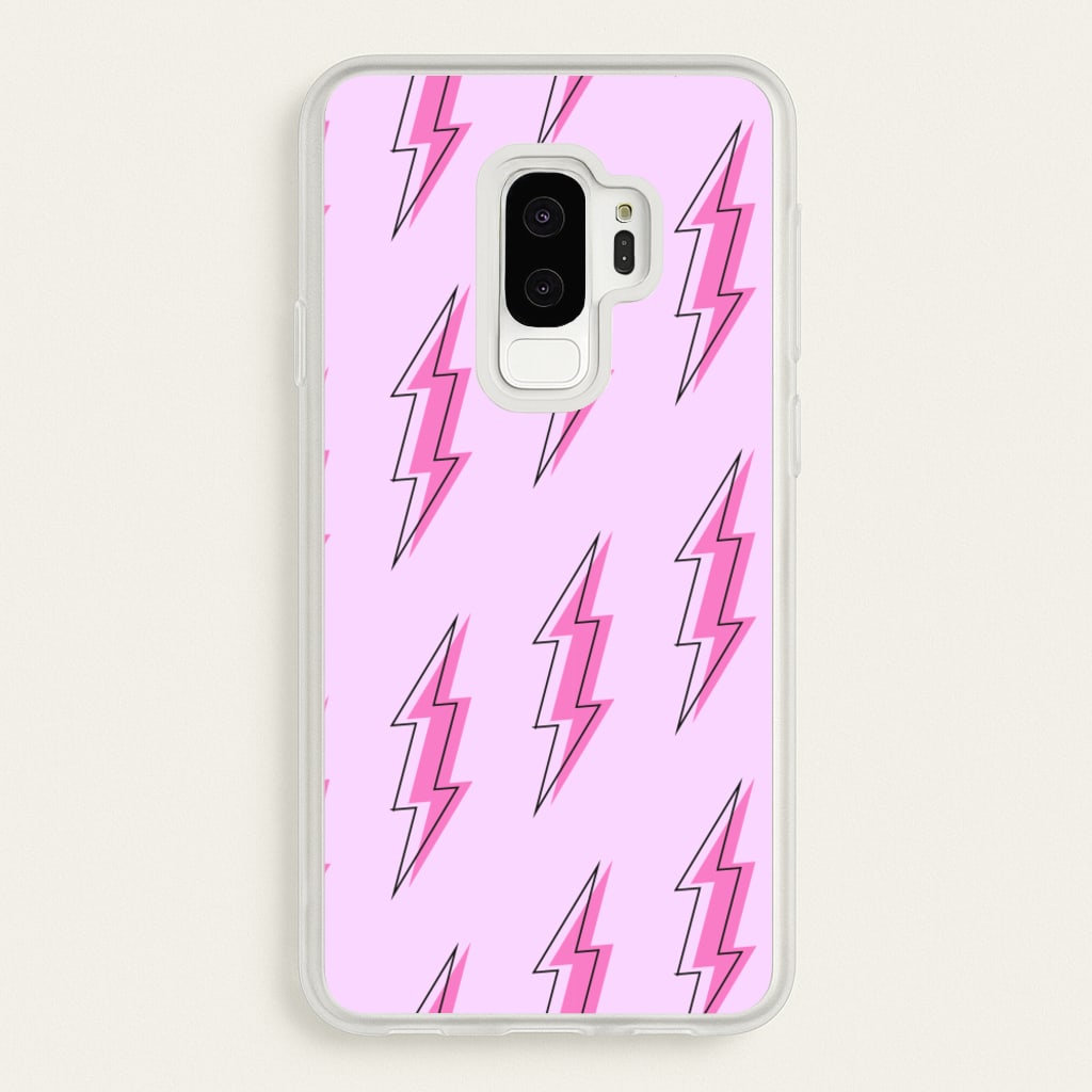 Pink Lightning - Eighties - Eighties Phone Case for Galaxy S9 Plus