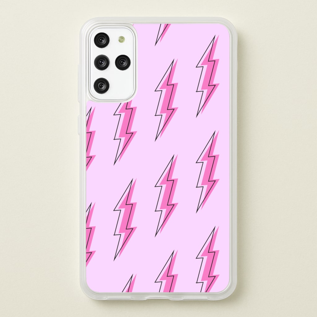 Pink Lightning - Eighties - Eighties Phone Case for Galaxy S20 Plus