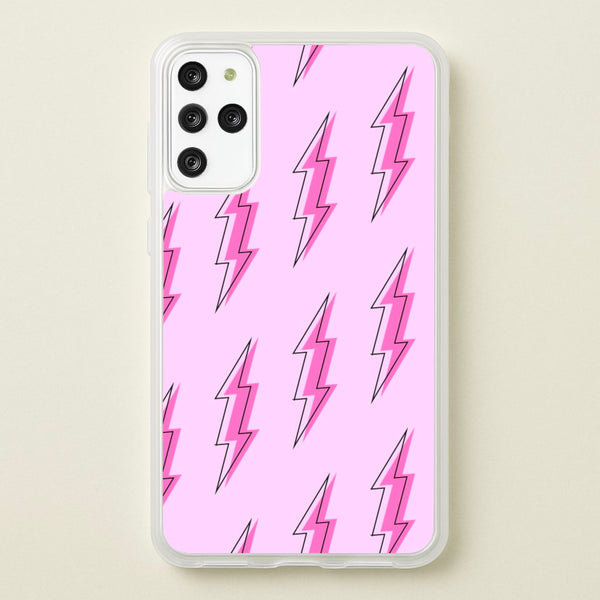 Pink Lightning - Eighties - Eighties Phone Case for Galaxy S20 Plus