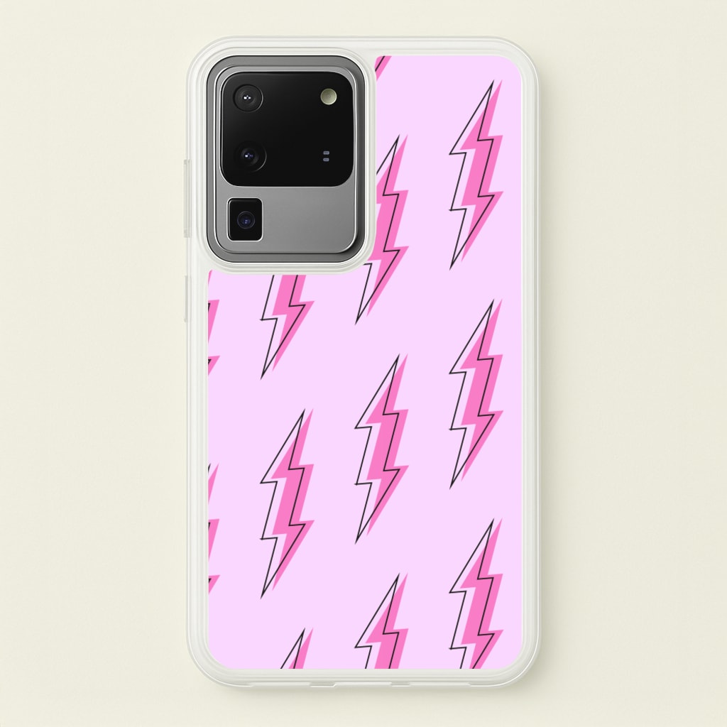 Pink Lightning - Eighties - Eighties Phone Case for Galaxy S20 Ultra