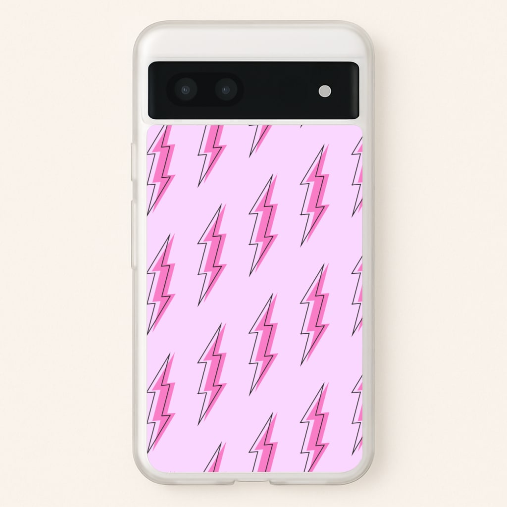 Pink Lightning - Eighties - Eighties Phone Case for Google Pixel 7a
