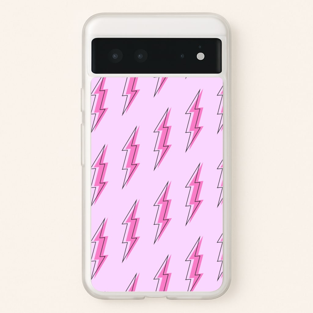 Pink Lightning - Eighties - Eighties Phone Case for Google Pixel 6