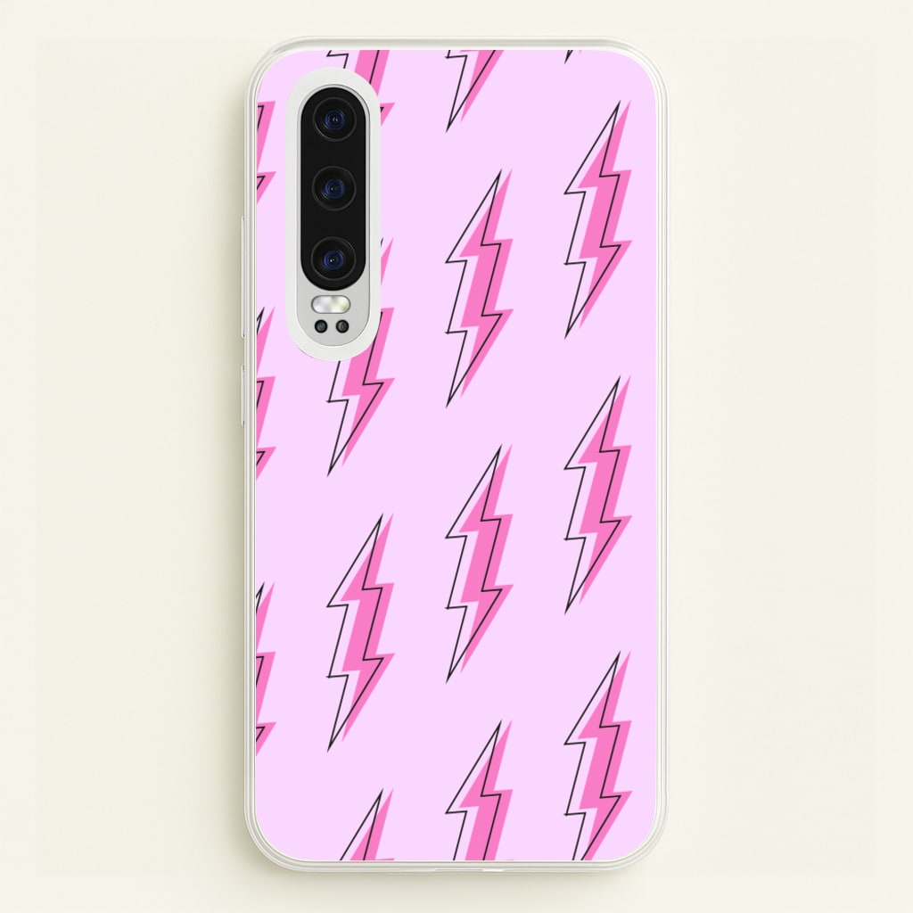Pink Lightning - Eighties - Eighties Phone Case for Huawei P30