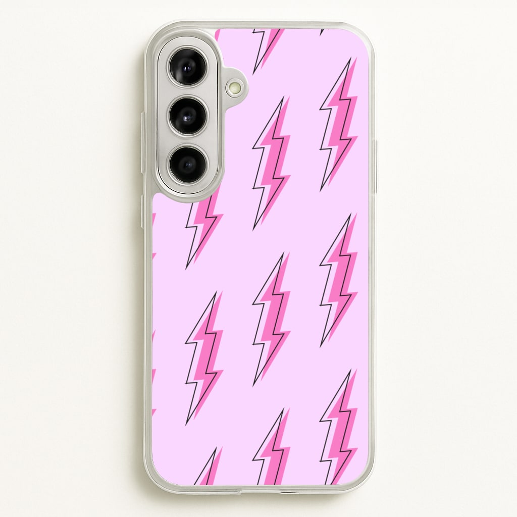 Pink Lightning - Eighties - Eighties Phone Case for Galaxy A56