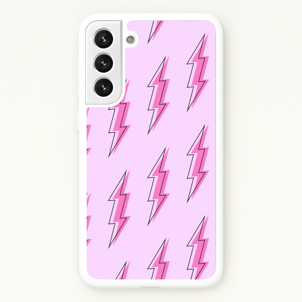 Pink Lightning - Eighties - Eighties Phone Case for Galaxy S22 Plus