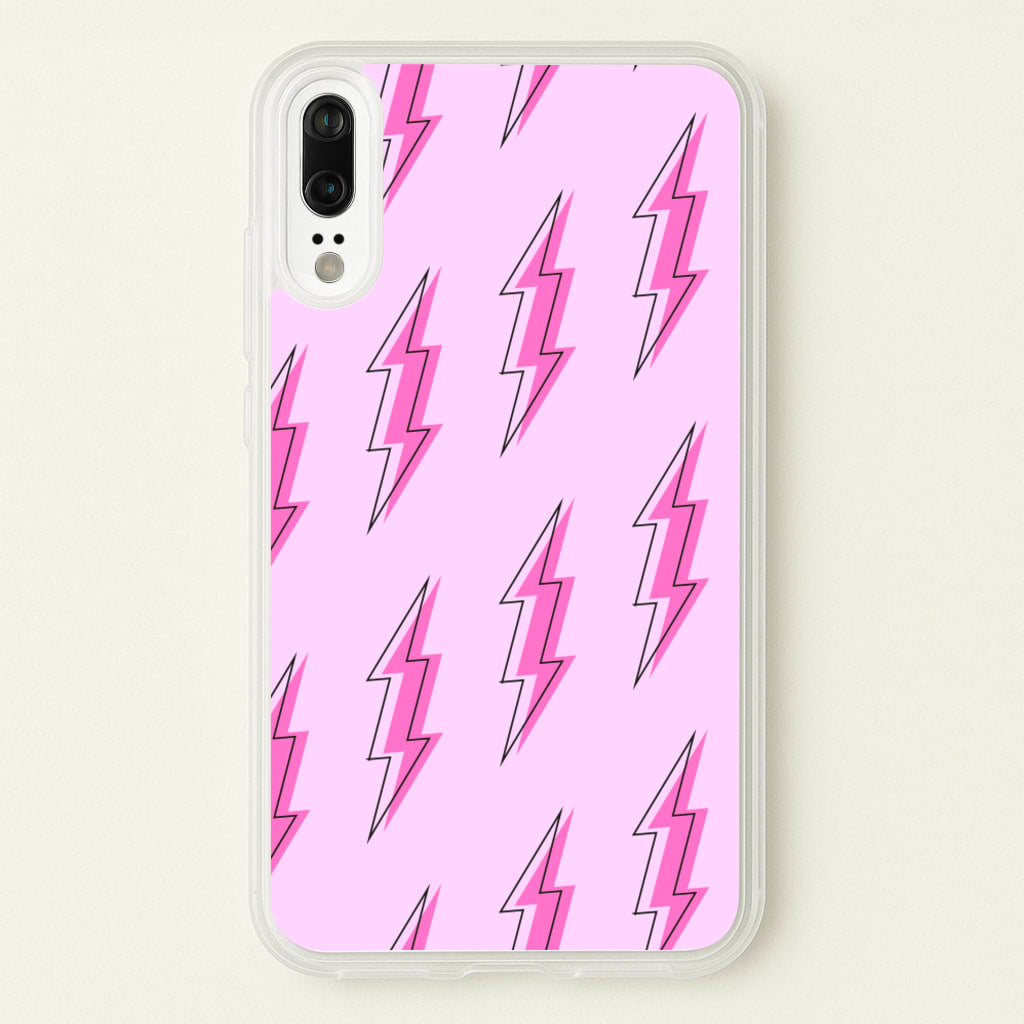 Pink Lightning - Eighties - Eighties Phone Case for Huawei P20