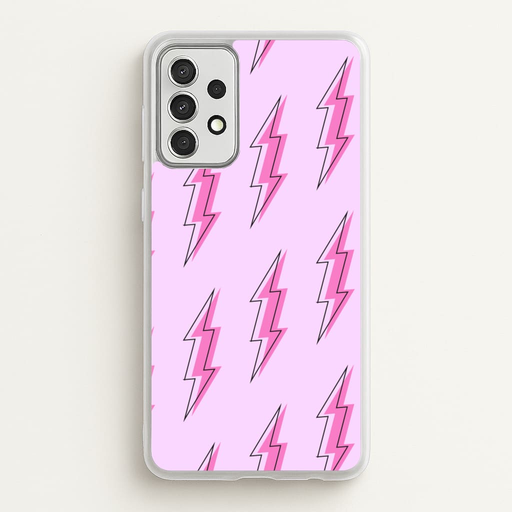 Pink Lightning - Eighties - Eighties Phone Case for Galaxy A52 / A52s