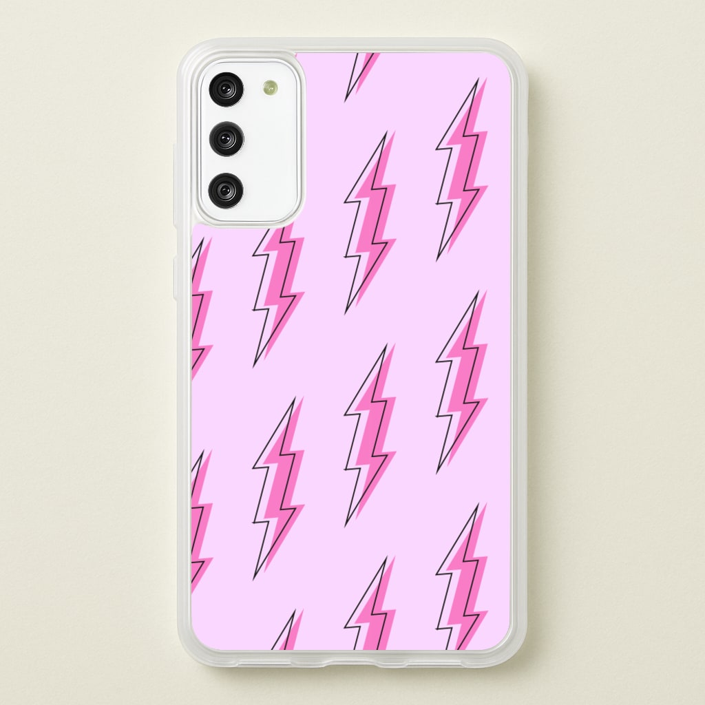 Pink Lightning - Eighties - Eighties Phone Case for Galaxy S20