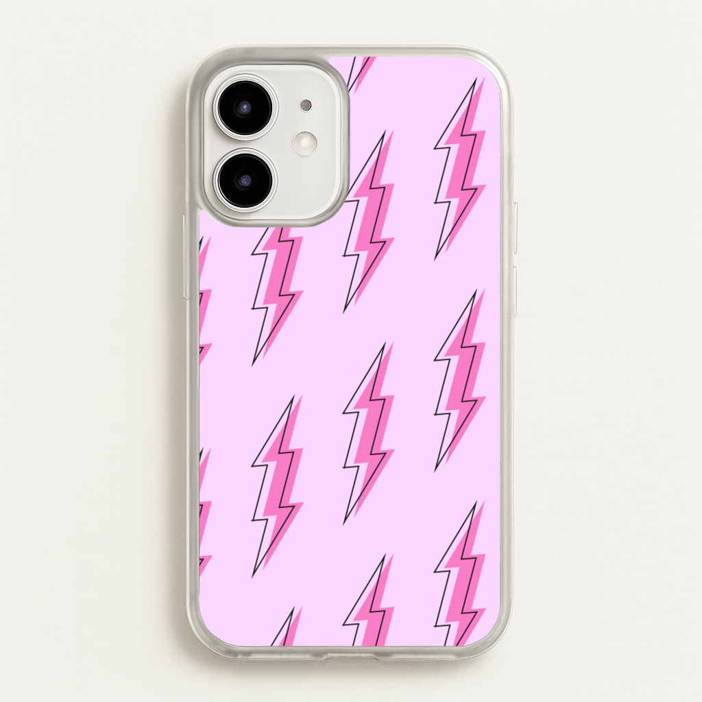 Pink Lightning - Eighties - Eighties Phone Case for iPhone 12 / 12 Pro