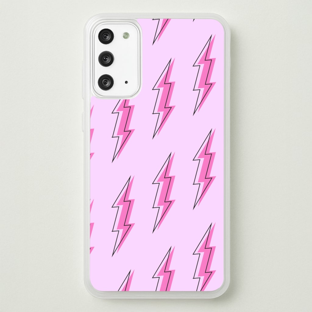 Pink Lightning - Eighties - Eighties Phone Case for Galaxy Note 20