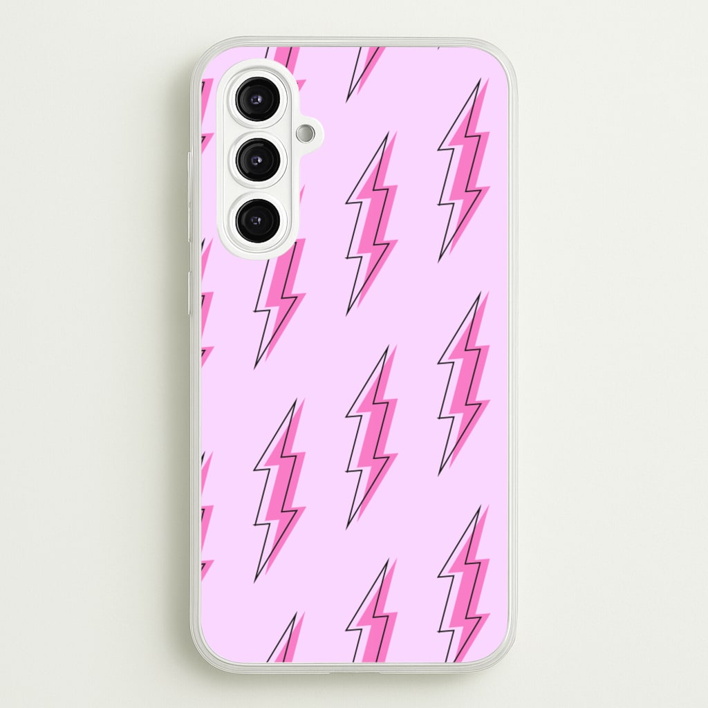 Pink Lightning - Eighties - Eighties Phone Case for Galaxy A16