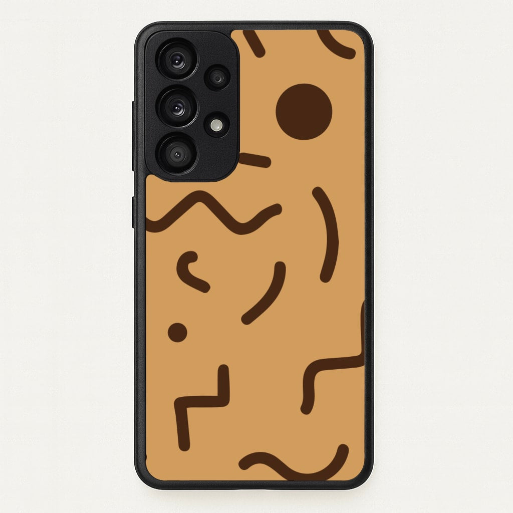 Nude Abstract Pattern - Eighties - Eighties Phone Case for Galaxy A53