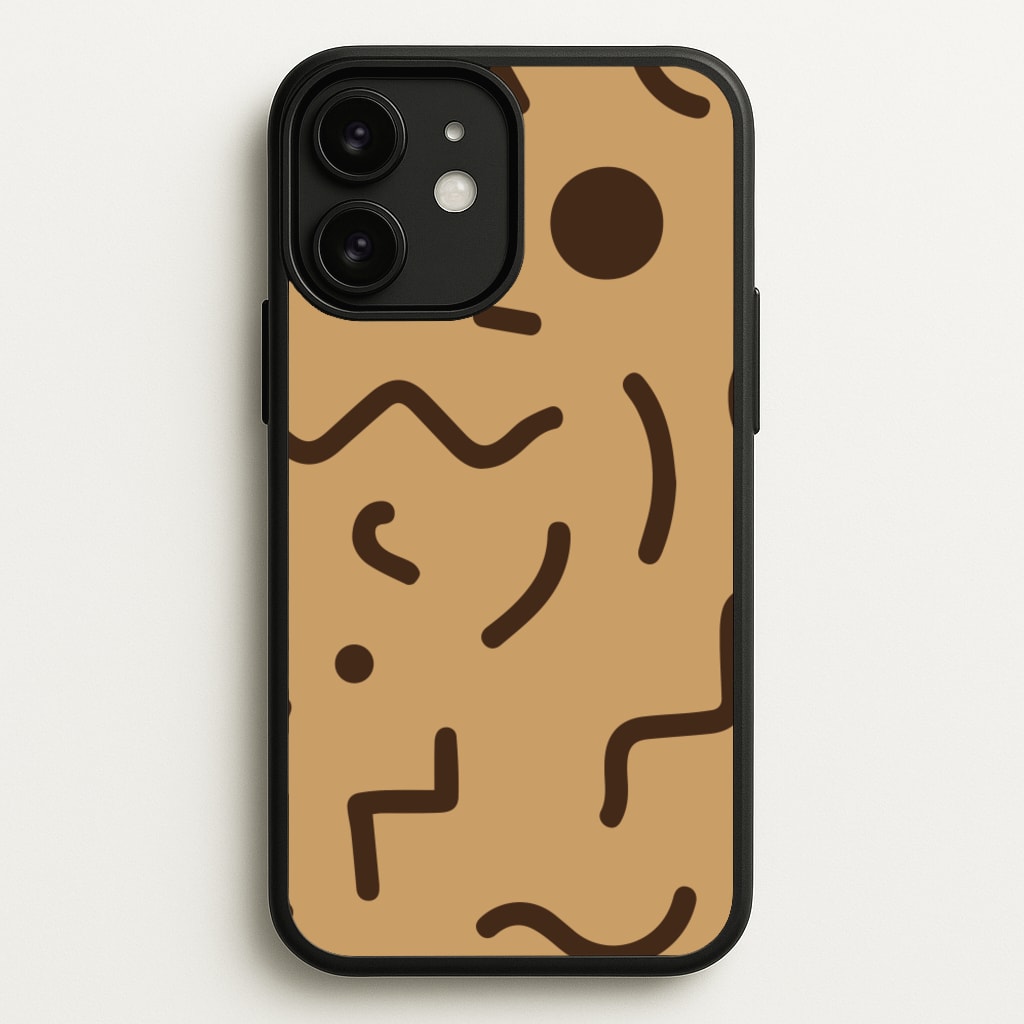 Nude Abstract Pattern - Eighties - Eighties Phone Case for iPhone 11