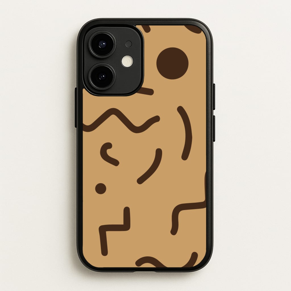 Nude Abstract Pattern - Eighties - Eighties Phone Case for iPhone 12 / 12 Pro