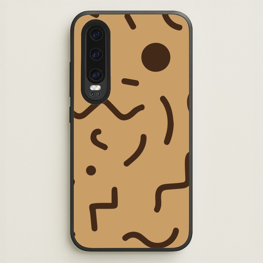 Nude Abstract Pattern - Eighties - Eighties Phone Case for Huawei P30
