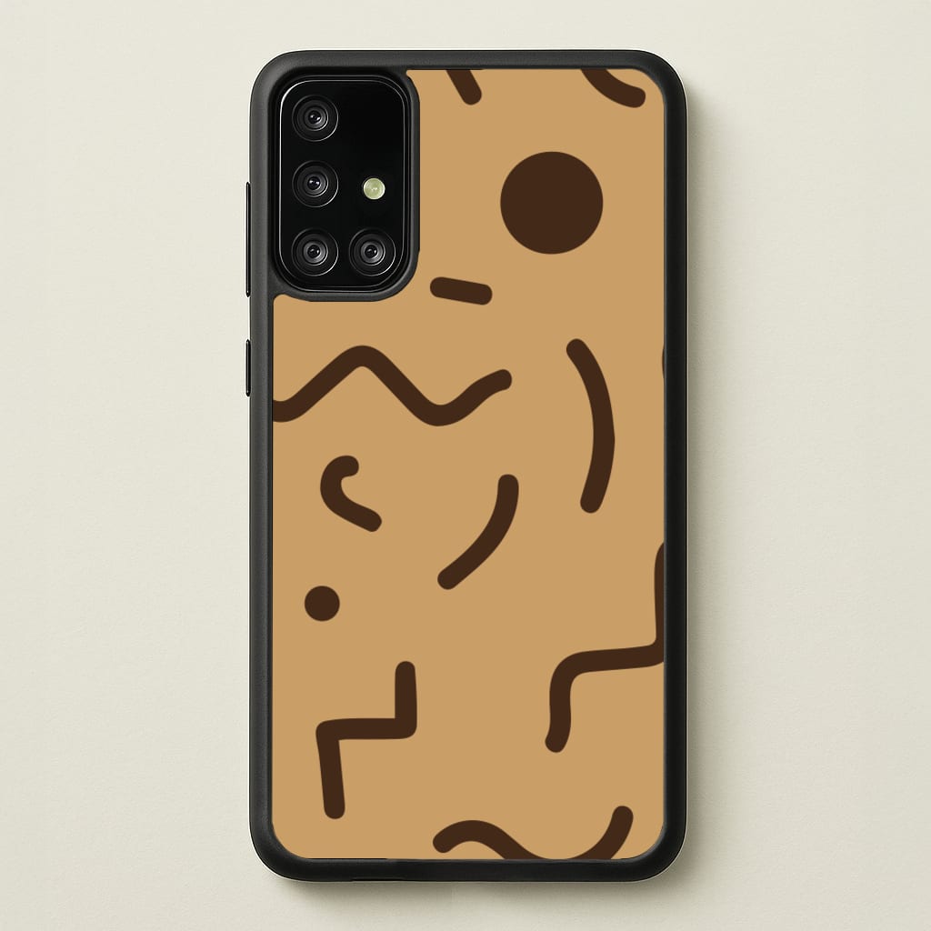 Nude Abstract Pattern - Eighties - Eighties Phone Case for Galaxy A71