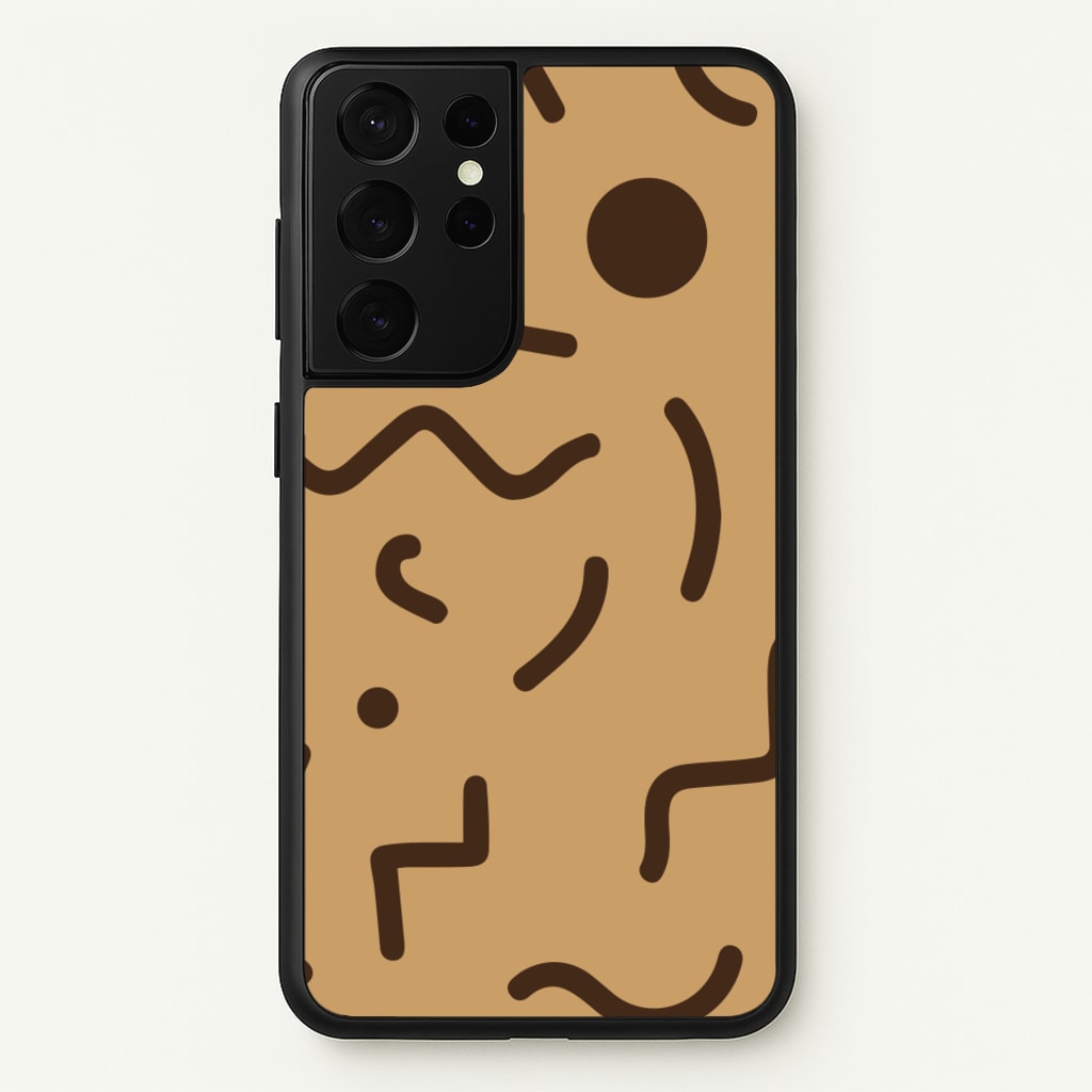 Nude Abstract Pattern - Eighties - Eighties Phone Case for Galaxy S21 Ultra