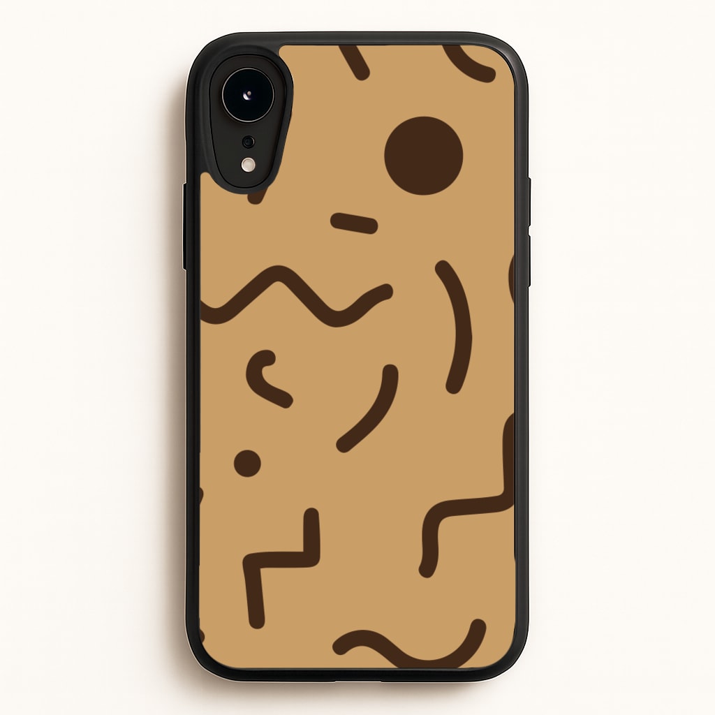 Nude Abstract Pattern - Eighties - Eighties Phone Case for iPhone XR