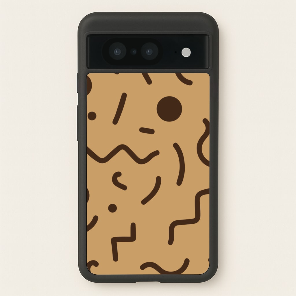 Nude Abstract Pattern - Eighties - Eighties Phone Case for Google Pixel 8