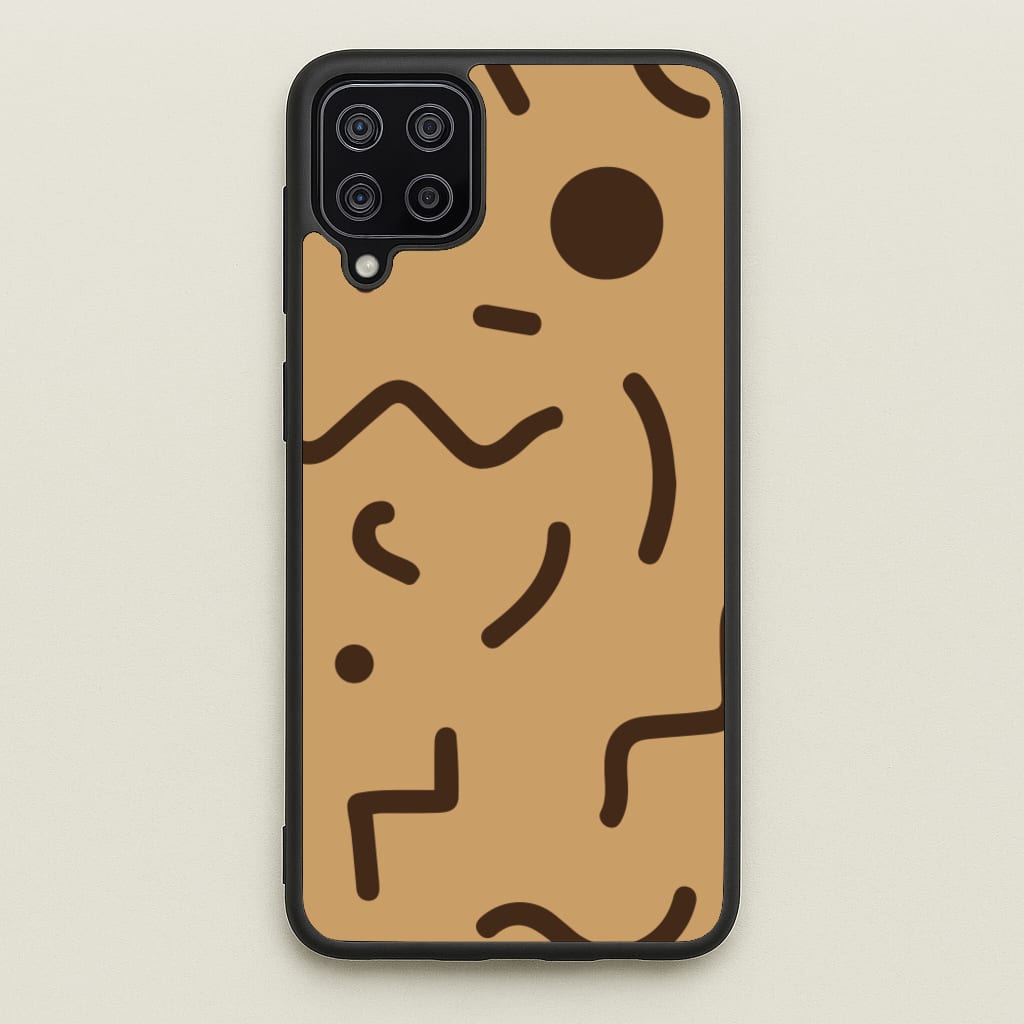 Nude Abstract Pattern - Eighties - Eighties Phone Case for Galaxy A12