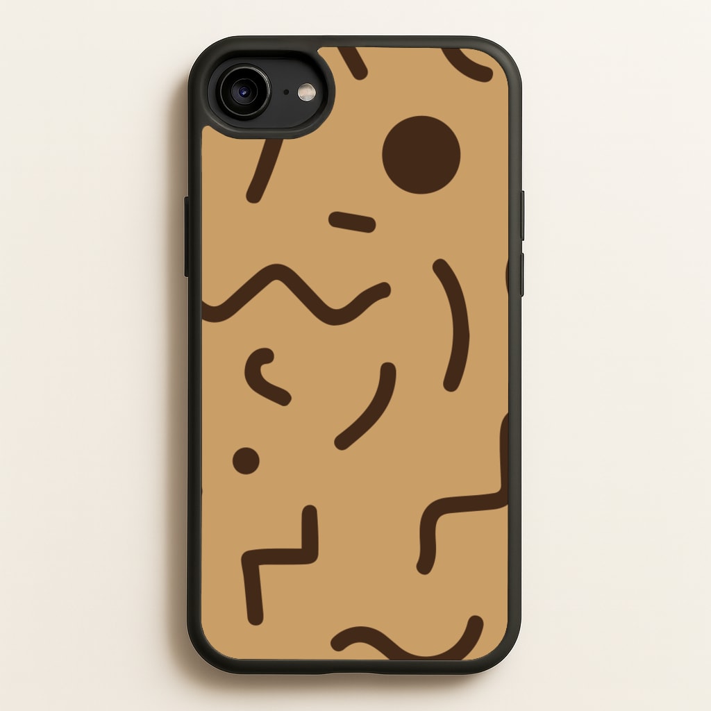 Nude Abstract Pattern - Eighties - Eighties Phone Case for iPhone 6 / 7 / 8 / SE