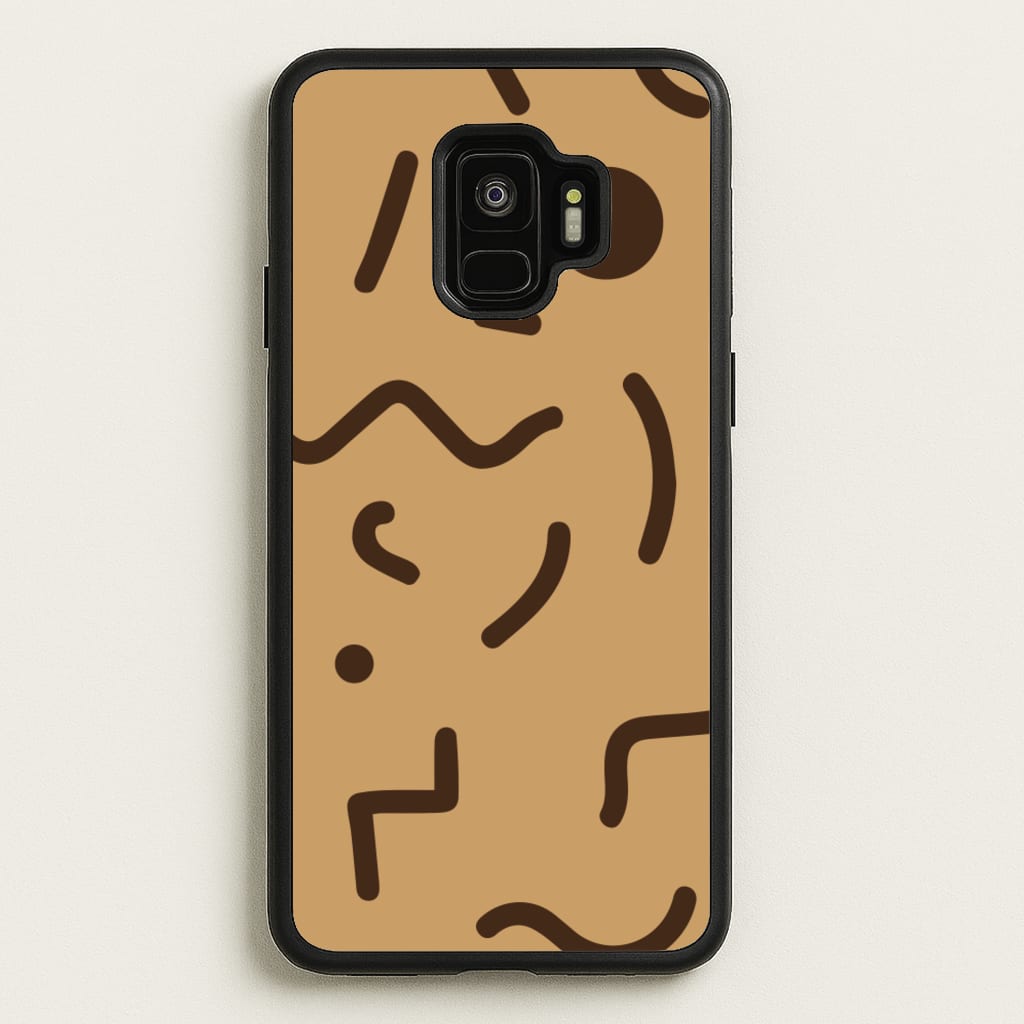 Nude Abstract Pattern - Eighties - Eighties Phone Case for Galaxy S9