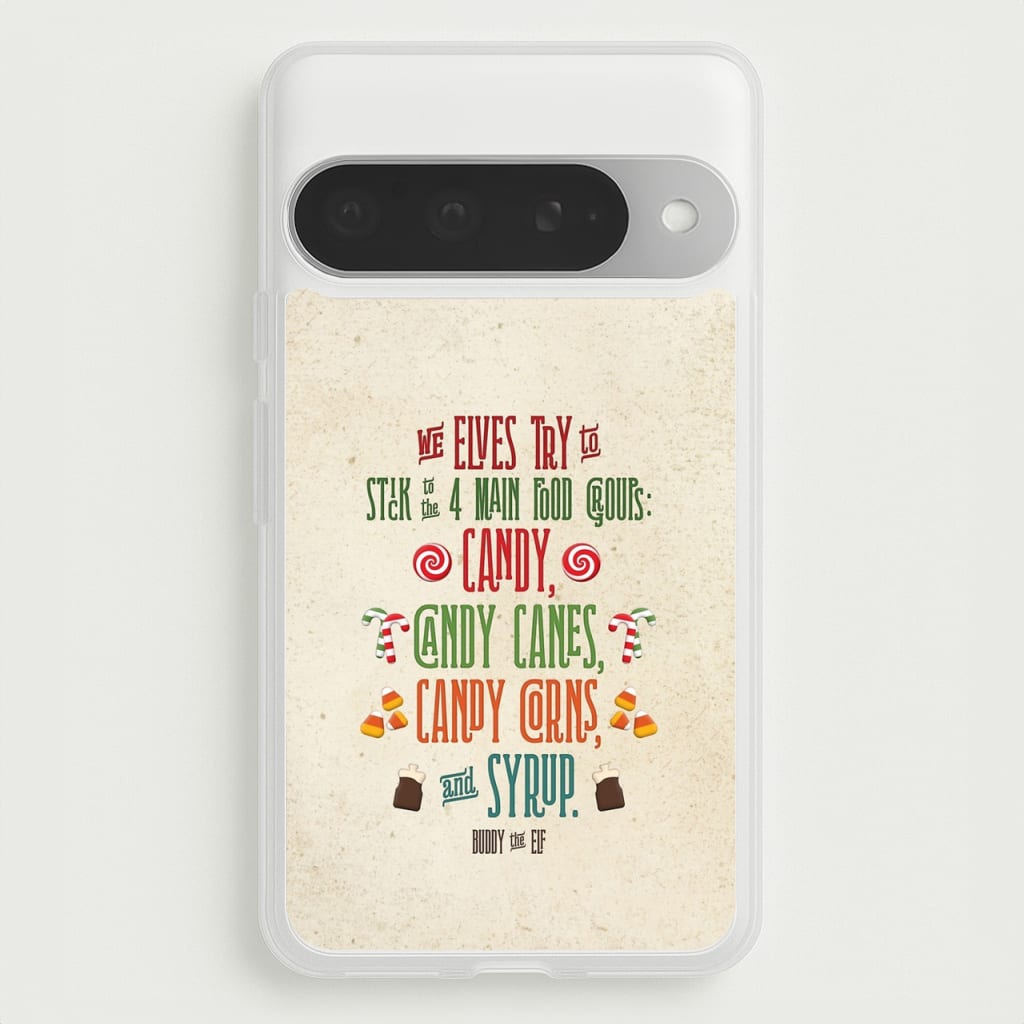 The Four Main Food Groups - Elf Phone Case for Google Pixel 10 Pro XL