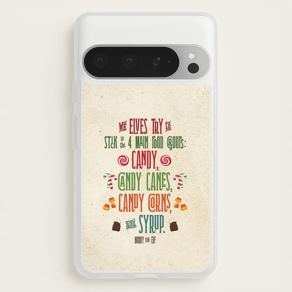 The Four Main Food Groups - Elf - Christmas Phone Case for Google Pixel 9 Pro XL