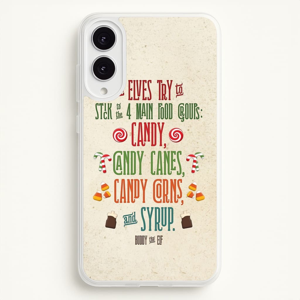 The Four Main Food Groups - Elf - Christmas Phone Case for Galaxy S25 Edge