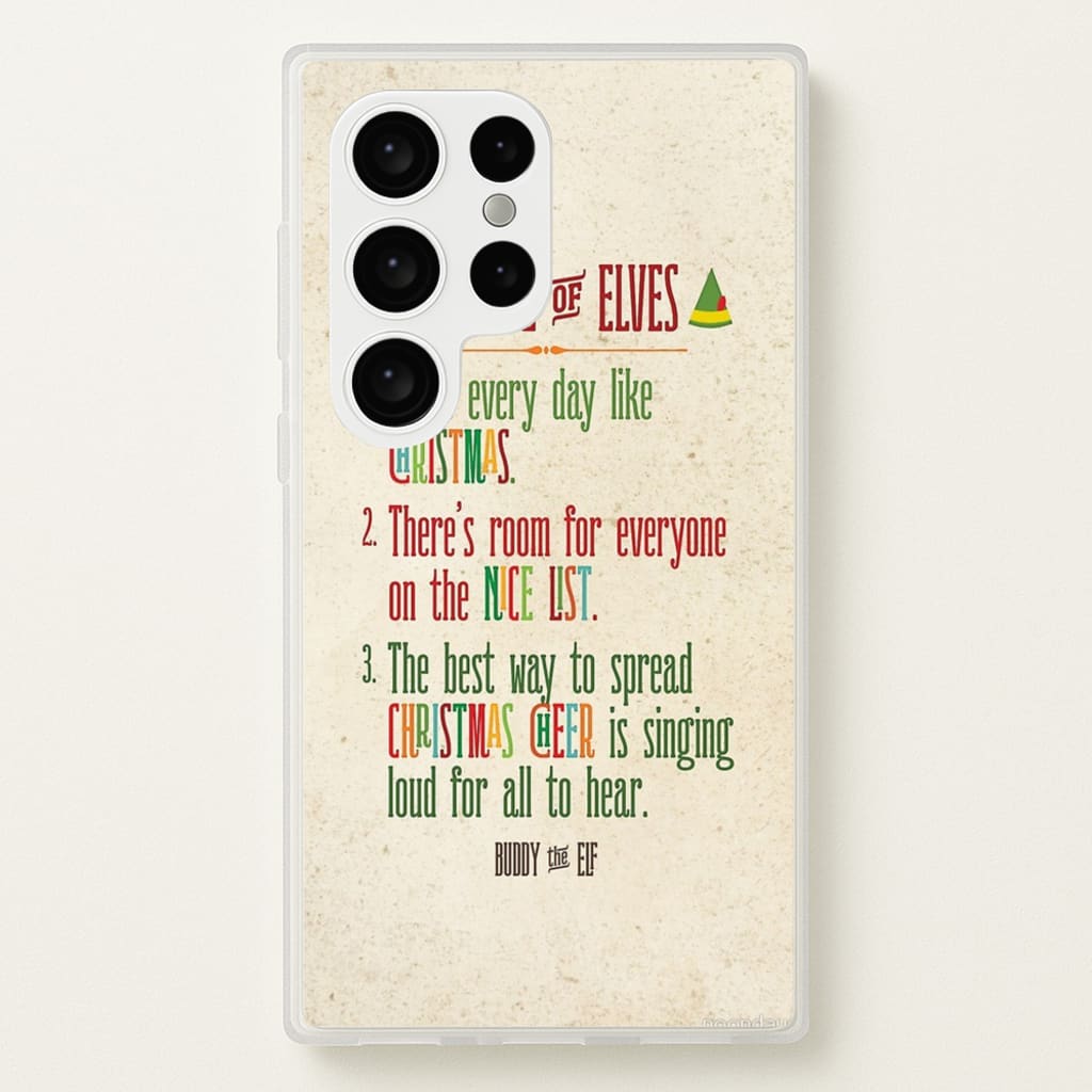 The Elf Code - Elf - Christmas Phone Case for Galaxy S24 Ultra