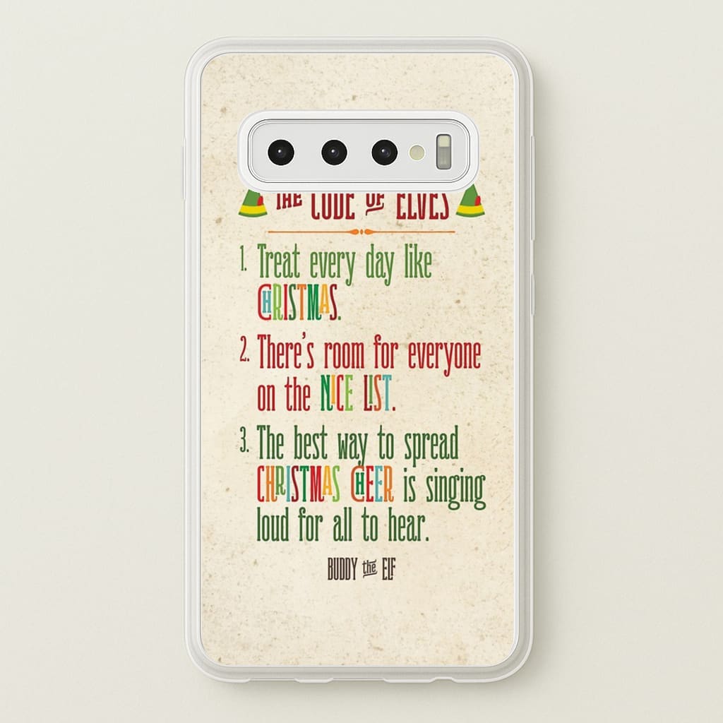 The Elf Code - Elf - Christmas Phone Case for Galaxy S10 Plus